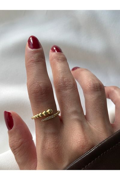 ringbox Gold Heeled Stone Ring