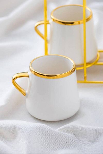 ACAR Victoria 4 Person Porcelain Mug with Stand