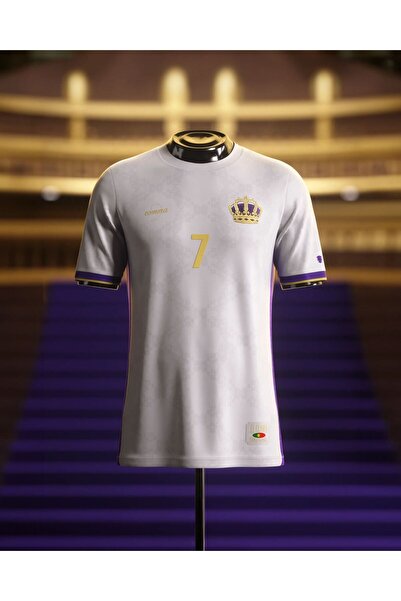 Marka Extra Cristiano Ronaldo The Siu 7 Özel Tasarım Madrid Efsanesi Beyaz Futbol Forması