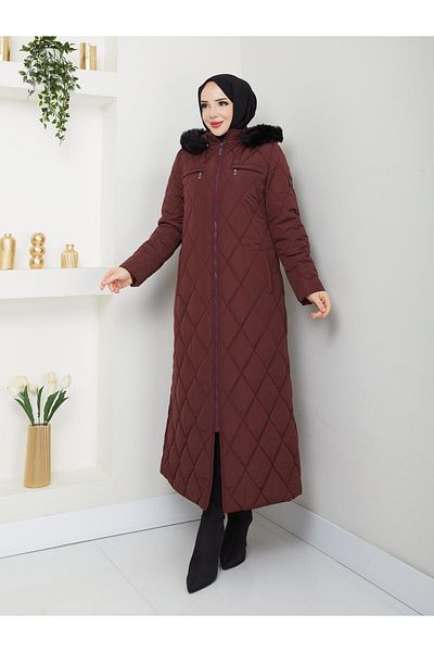 Doque Winter Inflatable Quilted Fiber Padded Women's Coat 67072