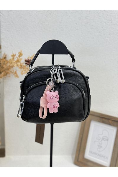 Matthew Cox 1030 Model Cross Leather Women's Bag with Keychain and Gift
