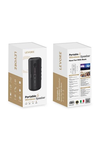 Levore Portable Wireless Speaker LSM123-BK - Black