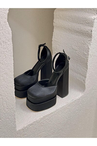 NUR KARACA 24Y2435 Γυναικεία παπούτσια με τακούνι πλατφόρμας - κλειστό μπροστ...