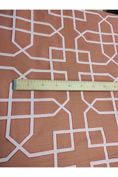 Evcimenhome ΝΕΟ ΠΡΟΪΟΝ βαμβακερό υφαντό ύφασμα 120cmX170cm χρώμα παιχνιδιού: εκρού γραμμή σε ταμπά