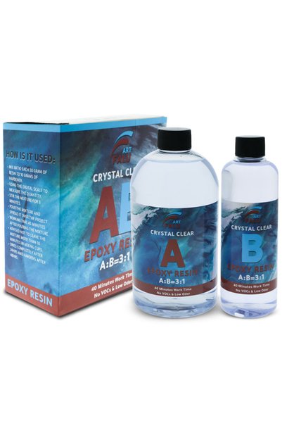 Falu Art 1000g Crystal Clear Epoxy Resin Kit - Complete Starter Set with Tool...
