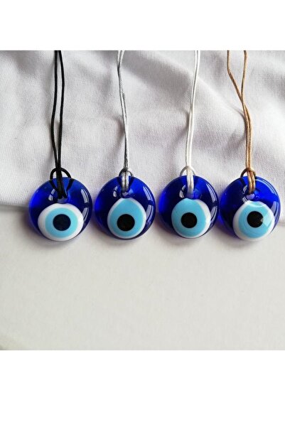 312 KONSEPT 12 قطعة من خرز عين الشر الزجاجي المثقوب بطول 3 سم - زخرفة شجرة عي...