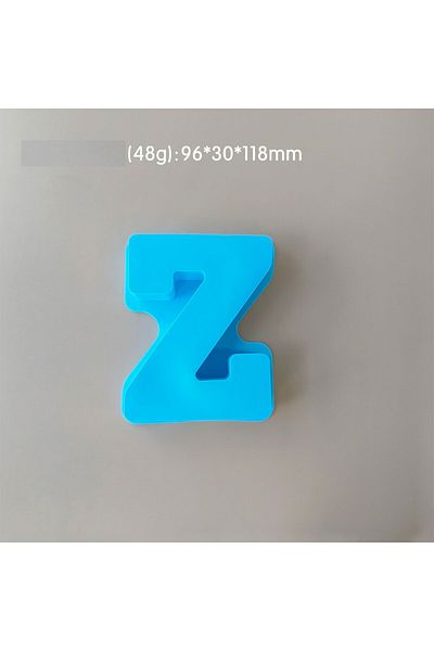 Generic قالب سيليكون راتنج وصابون حرف Z متوسط الحجم