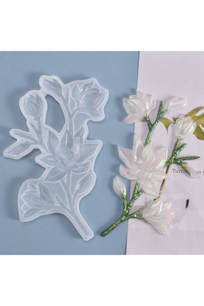 Generic Resin art flower decor silicone mold F-627