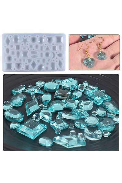 Generic قوالب السيليكون على شكل أحجار فنية من الراتينج