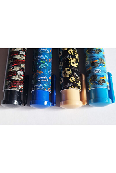 Modellino New Patterned Automatic Push Eraser Micro - Set of 4 Ot-303