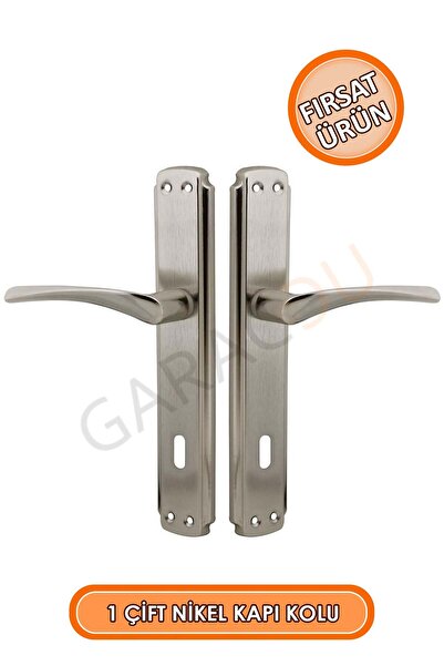 garaccu Kaliteli Nikel Kapı Kolu Oda İçin 1 Çift (Ön Arka Takım)