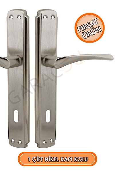 garaccu Kaliteli Nikel Kapı Kolu Oda İçin 1 Çift (Ön Arka Takım)