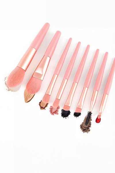 Chavin 8 Pieces Makeup Brush Set Foundation Shadow Powder Eyeliner Eyebrow Brush Set Cin831Pm