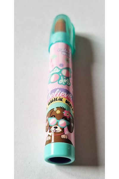 Modellino Model nou Egg-laying Micro RK-300 Girl Ruj Rocket Eraser - Pink Believe Dog Pattern 1buc