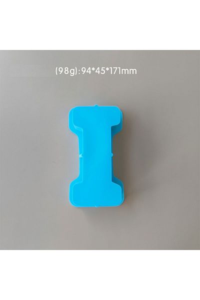 Generic قالب سيليكون راتنج وصابون حرف I كبير