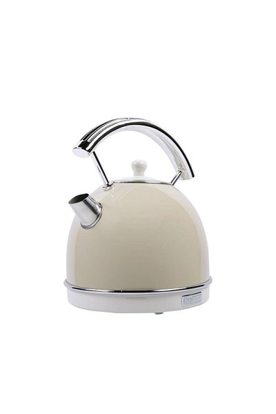 Berghoff Gem Retro 1.7 Liter Vanilla Cream Color Round Kettle