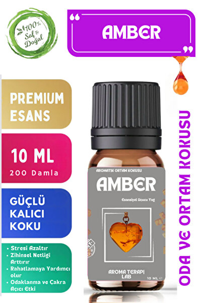 Aroma Terapi Lab Amber - Esansiyel Yağ - Oda Ve Ortam Kokusu - Aromatik Uçucu...