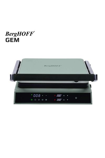 Berghoff Gem Retro Mint Green Digital Grill and Toaster