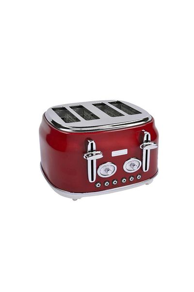 Berghoff محمصة خبز ريترو ريد بأربعة شرائح - 7950050