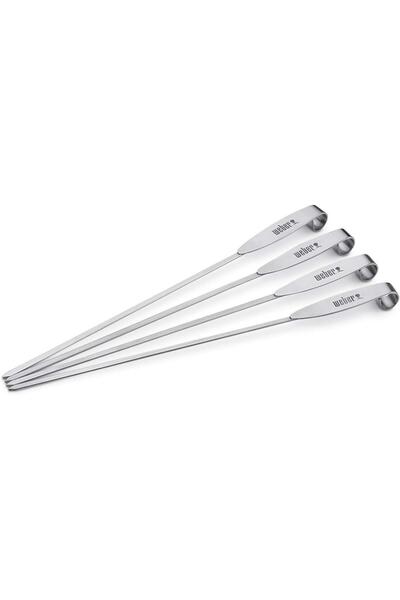 WEBER Skewer Set, 4 pcs, Stainless Steel, Fits ETCS and Genesis® II LX - Elev...