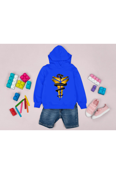 MAGORS KOBE BRYANT BLACK MAMBA IMPRIMAT HOODIE FĂRĂ BUSTE 3 fire pentru copii