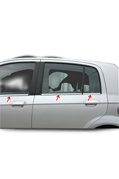 Kml34tuning55 Hyundai Getz ( 2002-2011 ) Uyumlu Paslanmaz Krom Cam Çıtası 6 P...