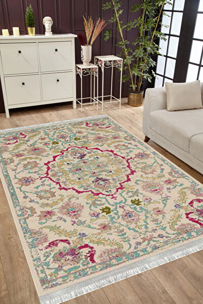 MUBO Pamuk Dokuma Taban Yıkanabilir Kaymaz Tabanlı Antibakteriyel Dijital Bas...