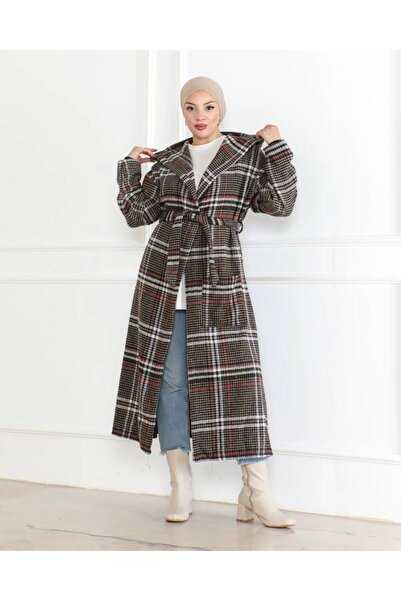 Nevayla Moda Winter Pattern Lumberjack Belted Cap / Light Brown - F0505