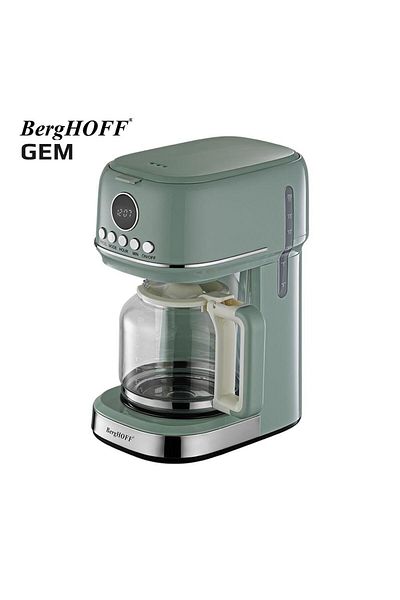 Berghoff Gem Retro 15 Cup Mint Green Filter Coffee Maker - 7950401