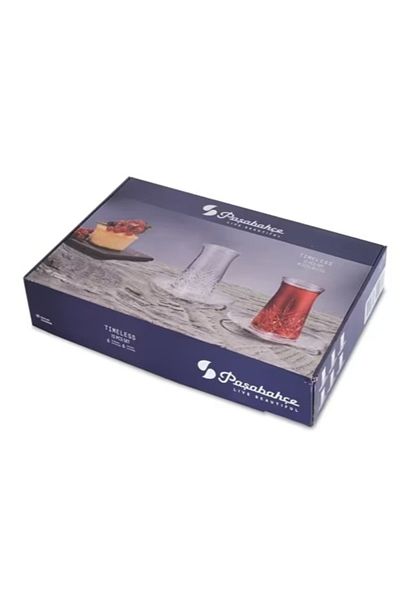 Paşabahçe Timeless 12-Piece Tea Set 96991 Original. Gift Box