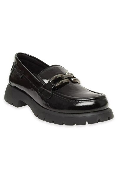 Mammamia MAMMAMİA 24KA-3235 KALIN TABAN KADIN DERİ LOAFER AYAKKABI