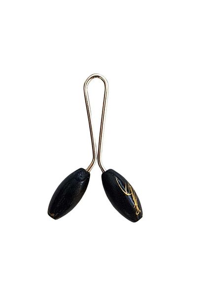 Royaleks 3 Pieces Hijab Scarf and Shawl Clip Black