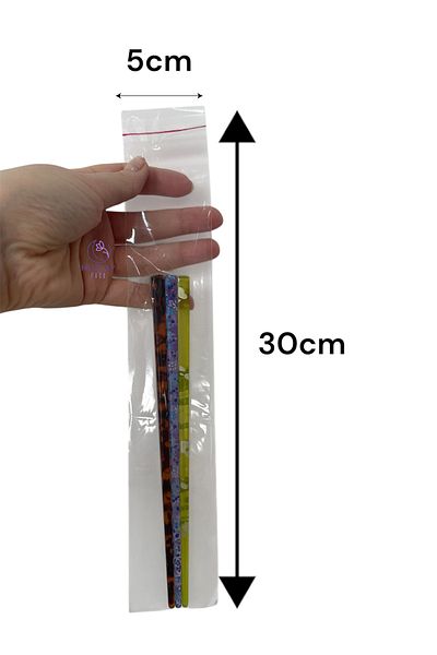 HUR-AY PACK 5X30 Tape Clear Bag - Necklace Bag ̇ - Bi ̇Lekli ̇K Bag ̇ - 50 Li ̇ Pack