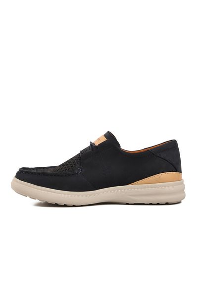 Dr.Flexer Ανδρικά casual παπούτσια Ayakmod Navy Blue Nubuck