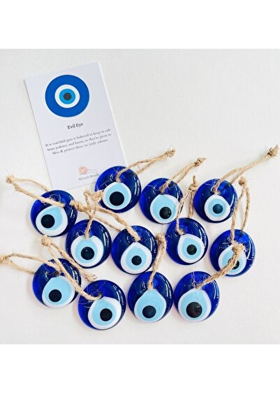 312 KONSEPT 100 τεμάχια 3 εκ. διάτρητο γυαλί με κόσμημα του κακού ματιού και ...