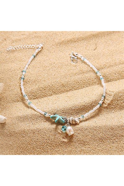 İPAR AKSESUAR Starfish Sand Bead Anklet