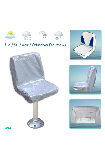 SomayStore Tekne Koltuk Kılıfı Sealux Modeli Için Kaptan Koltuğu Kılıfı Pvc