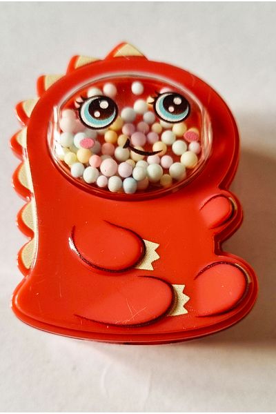 Modellino Large Dinosaur Pattern - 2-Input Micro Pencil Sharpener with Colorful Beads Garbage Tank Mk-4045
