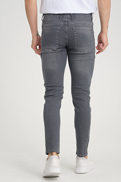 OneZero Ανδρικό τζιν με νύχια σε γκρι Skinny Fit