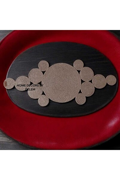 home decors by özlem Wicker Decorative Cover - Kitchen and Living Room Presentation, Coffee Table Console Cover - 82X30Cm