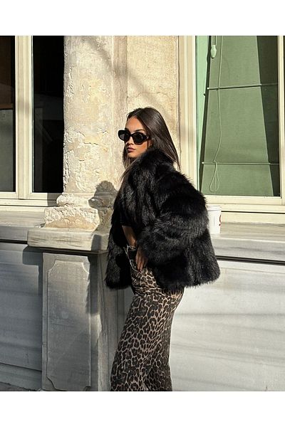Linarose Oversize Fur Coat Lined Soft Touch Oversize Women's Coat