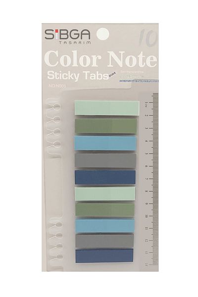 sibga tasarım Transparent Colored Post-It Note Paper - 200 Sheets Bookmark Sticker