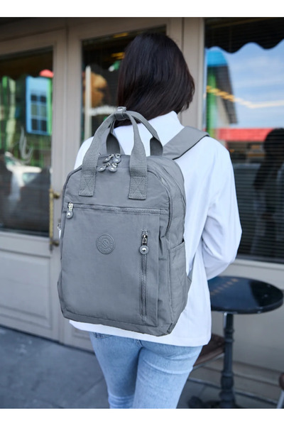 eflanmoda Sanmorris unisex torba za laptop od naborane tkanine za školu i spo...