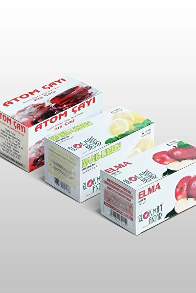 DVD Lokman Aktar Atom, Nane Limon, Elma Çayı 20 'Li Süzen Poşet 3lü set, Lokm...
