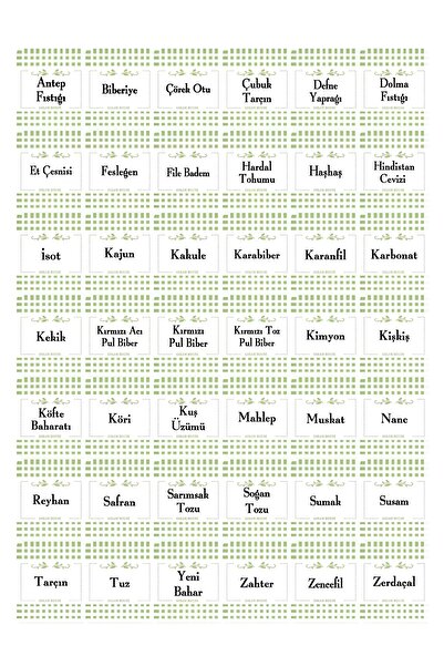 color house 42 Spice Labels