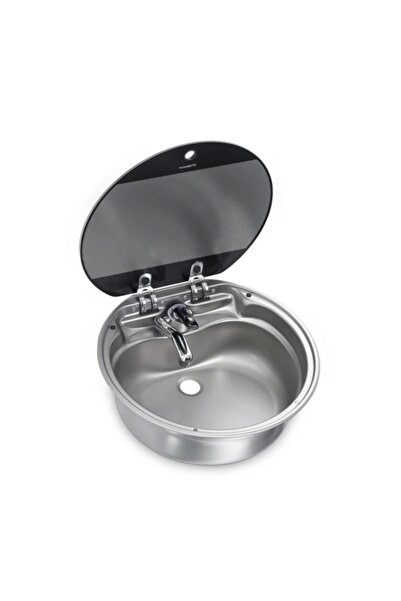 Dometic Sng 420 Cam Kapaklı Yuvarlak Karavan Lavabo/evye