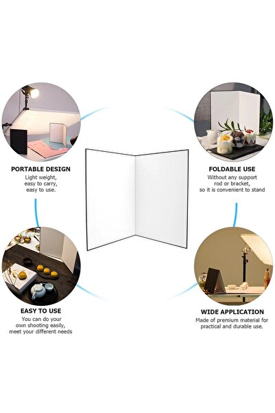 T&Y FOTO A3 Boyutunda Altın , Siyah , Beyaz Işık Reflektör Yansıtıcı Ürün , Yemek , Kozmetik vb. Çekim Fonu