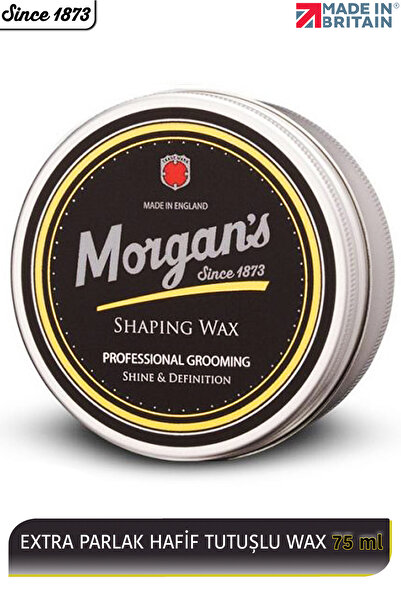 Morgan's Pomade Morgan's Shaping Wax - Extra Parlak Hafif Tutuşlu Şekillendirici Wax 75 ml