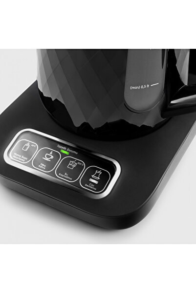 Karaca 4 in 1 Talking Automatic Tea Maker, Filter Coffee, Food Water, Family Size Capacity, Stylish Design