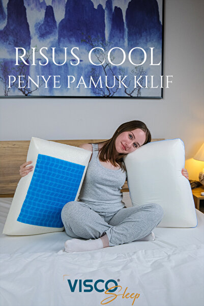 visco Terletmeyen Visco Yastık Jelli Yastık Soğutma Etkisi Cool Effect 60x40x...